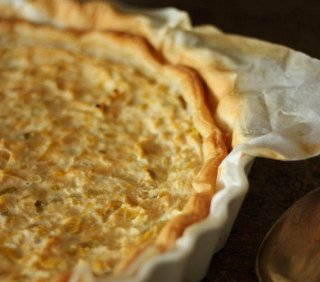 Chicoree Quiche mit Walnüssen und Blauschimmel