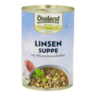Linsensuppe m. Würstchenscheibe