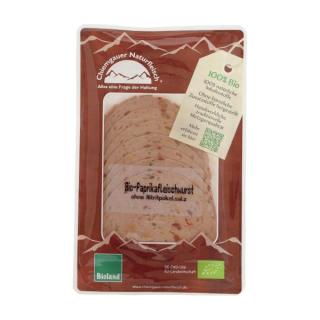 Paprikafleischwurst geschnitten