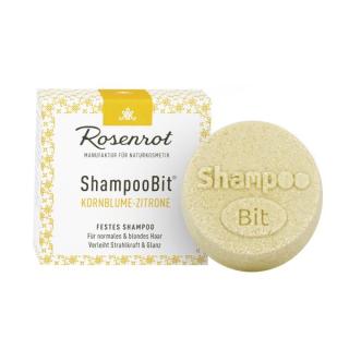 festes Shampoo Kornblume-Zitrone