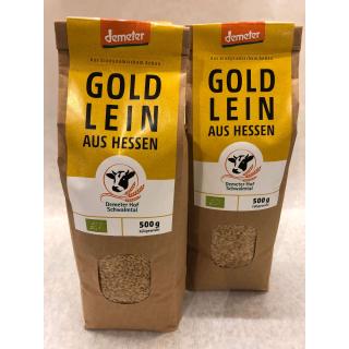 Bio Leinsamen, gold