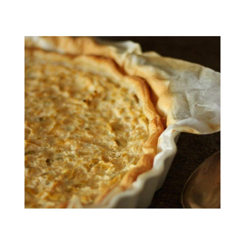 Chicoree Quiche mit Walnüssen und Blauschimmel