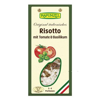 Risotto mit Tomaten und Basilikum