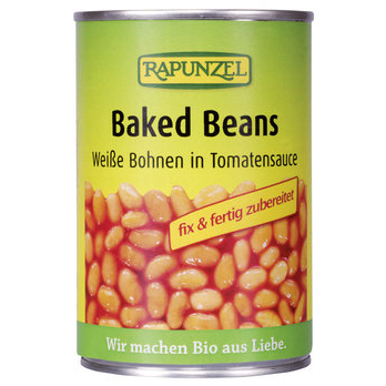 Baked Beans in der Dose, Weiße Bohnen in Tomatensa