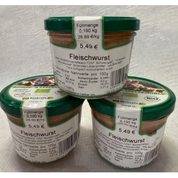 Fleischwurst im Glas