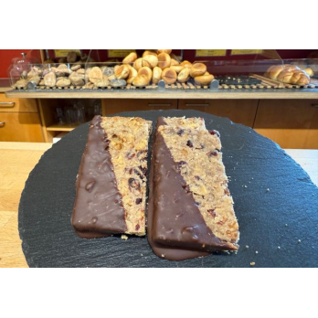 Walnuss-Cranberry Schnitte, vegan