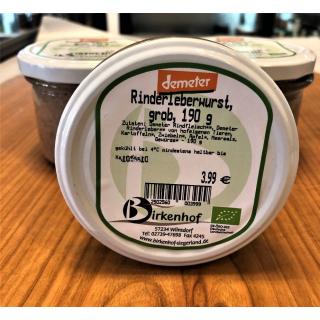 Rinderleberwurst grob 190 g