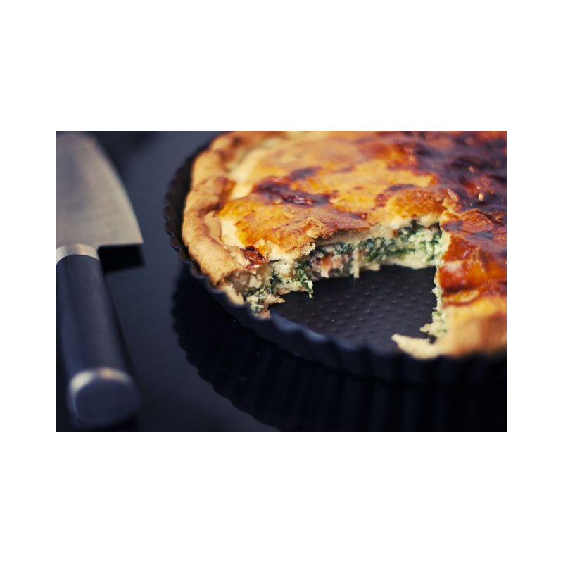 Spinat Quiche mit Ziegenfrischkäse