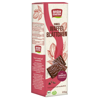 Dinkel Waffelblättchen Zartbitter