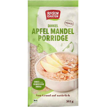 Dinkel Apfel Mandel Porridge