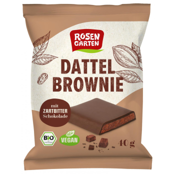 Zartbitter Dattel Brownie