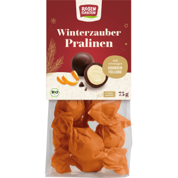 Winterzauber Pralinen mit Orangenfüllung