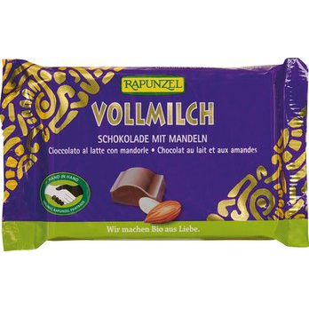 Vollmilch Schokolade mit ganzen Mandeln HIH