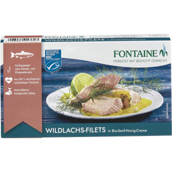 Wildlachs-Filet Senf Honig