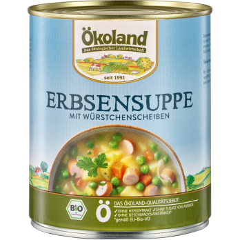 Erbsensuppe mit Würstchenschei